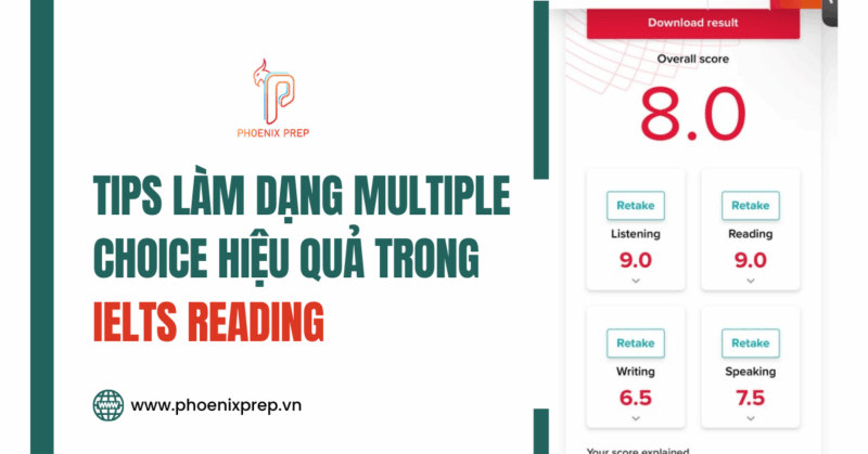 Tips làm dạng Multiple Choice hiệu quả trong IELTS Reading
