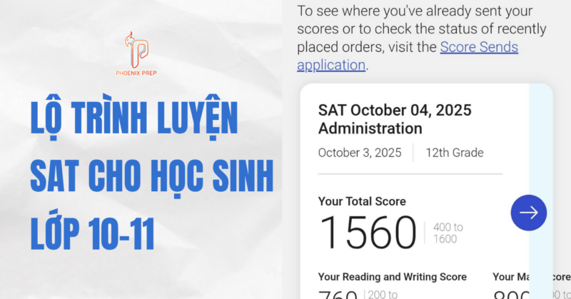 Lộ trình luyện SAT cho học sinh lớp 10–11: Bắt đầu từ đâu là hợp lý?